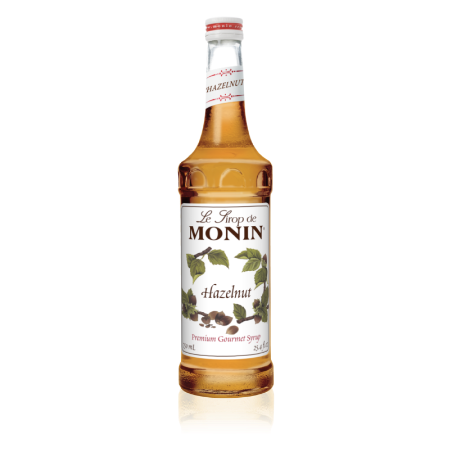 Syrup Monin sabor Avellana en botella de vidrio
