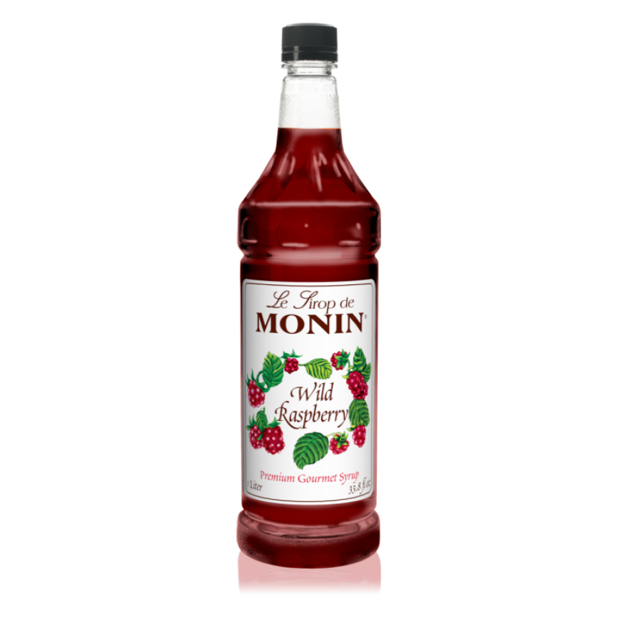 Syrup Monin sabor frambuesa en botella de vidrio