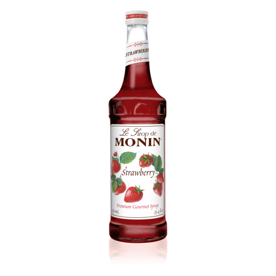 Syrup Monin sabor Frutilla - Fresa en botella de vidrio