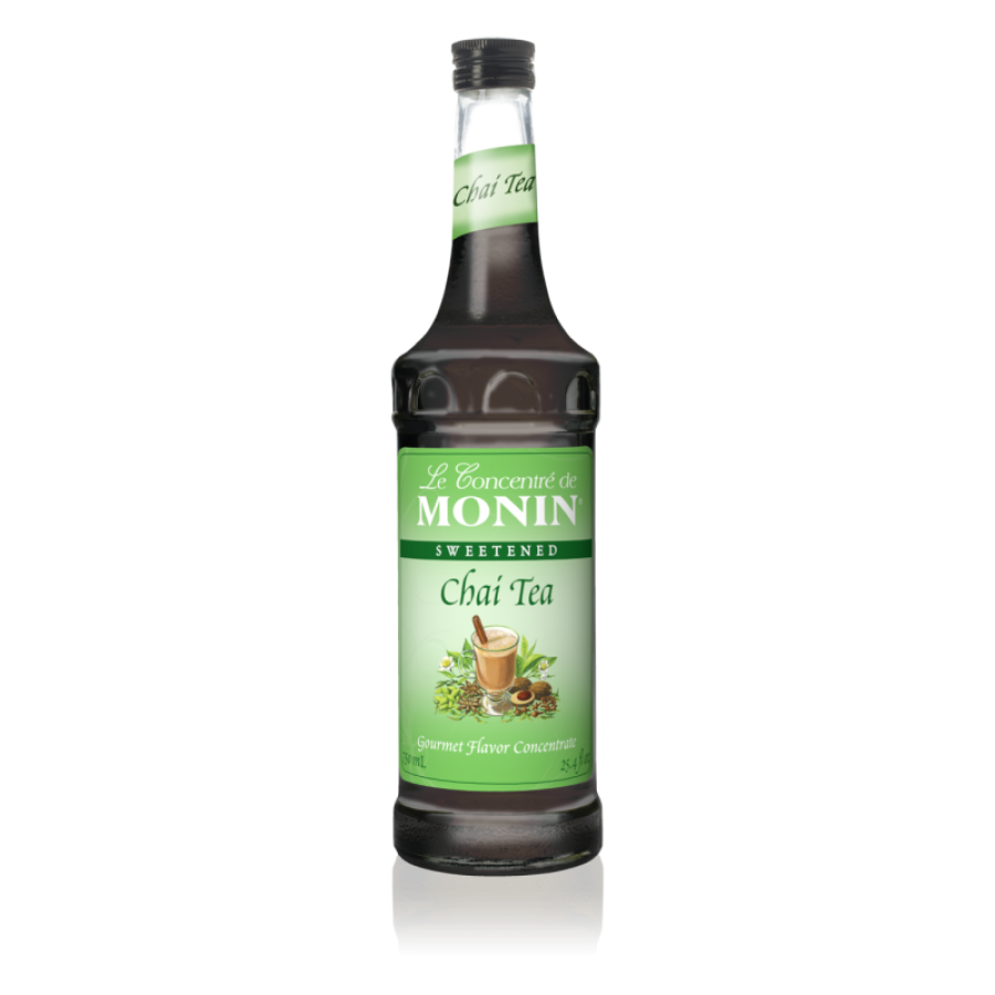 Syrup Monin sabor Té Chai en botella de vidrio