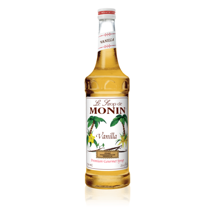 Syrup Monin sabor Vainilla en botella de vidrio