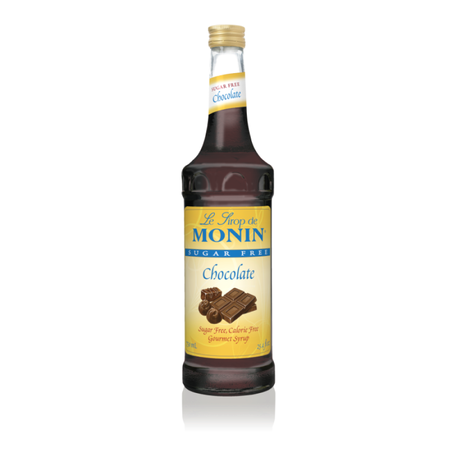 Syrup Monin sin azúcar sabor Chocolate en botella de vidrio