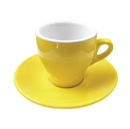 Taza para café espresso Nuova Point color amarillo