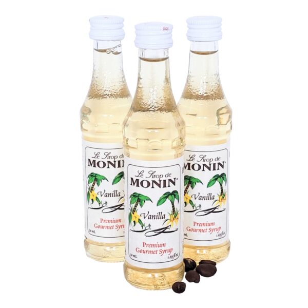 Mini Syrup de vainilla 50 ml marca Monin 3 unidades
